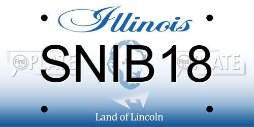 SNIB18 Illinois License Plate