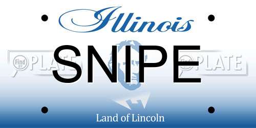 SNIPE Illinois License Plate