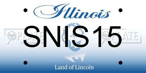 SNIS15 Illinois License Plate