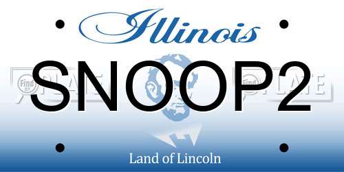 SNOOP2 Illinois License Plate