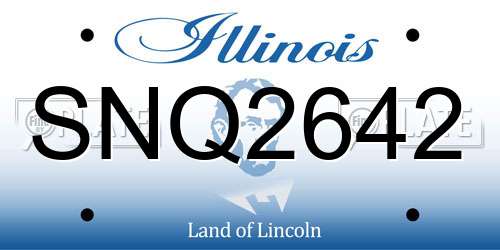 SNQ2642 Illinois License Plate