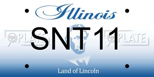 SNT11 Illinois License Plate