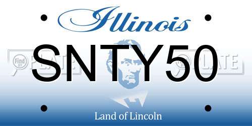 SNTY50 Illinois License Plate