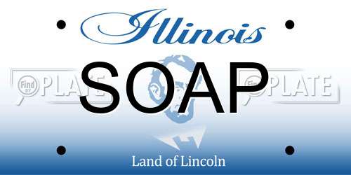 SOAP Illinois License Plate