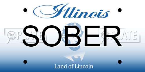 SOBER Illinois License Plate