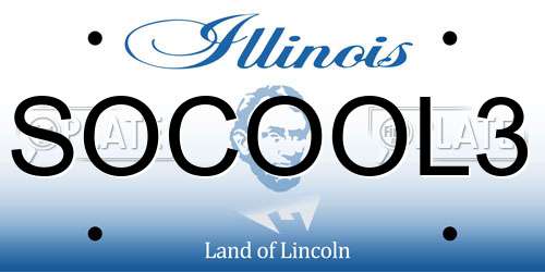 SOCOOL3 Illinois License Plate