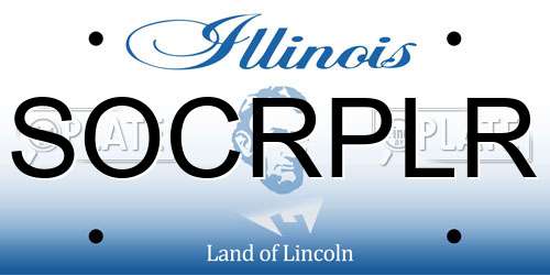 SOCRPLR Illinois License Plate