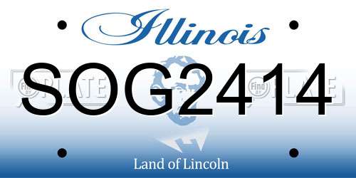 SOG2414 Illinois License Plate