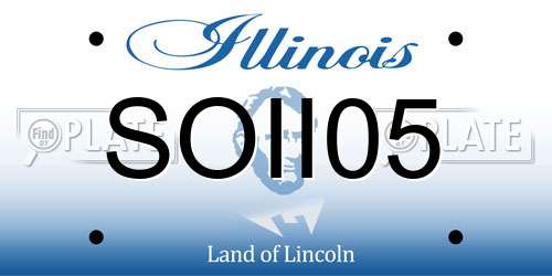 SOII05 Illinois License Plate