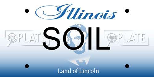 SOIL Illinois License Plate