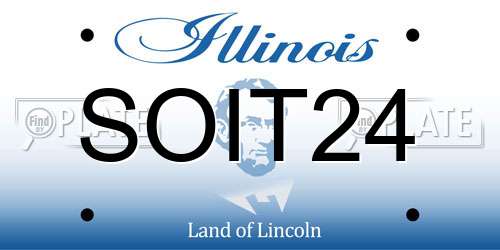 SOIT24 Illinois License Plate