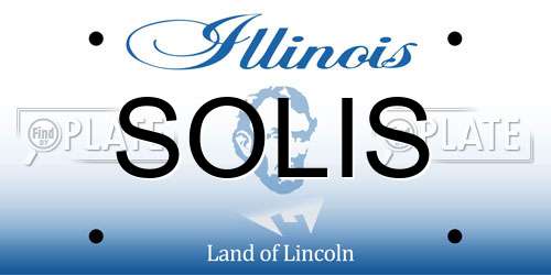 SOLIS Illinois License Plate