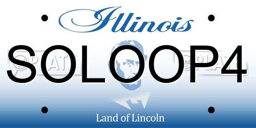 SOLOOP4 Illinois License Plate