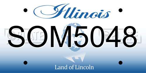 SOM5048 Illinois License Plate