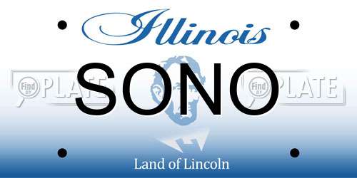 SONO Illinois License Plate
