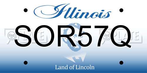 SOR57Q Illinois License Plate