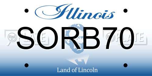 SORB70 Illinois License Plate