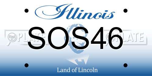 SOS46 Illinois License Plate