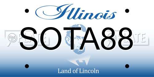 SOTA88 Illinois License Plate