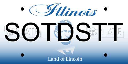 SOTDSTT Illinois License Plate