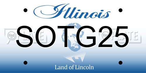 SOTG25 Illinois License Plate