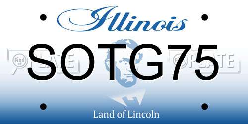 SOTG75 Illinois License Plate