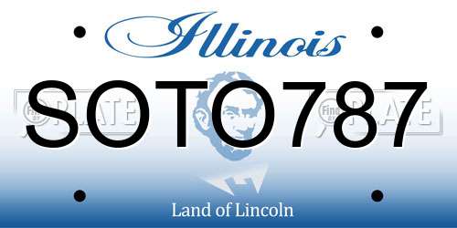 SOTO787 Illinois License Plate
