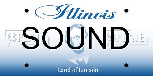 SOUND Illinois License Plate