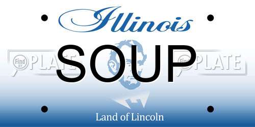 SOUP Illinois License Plate
