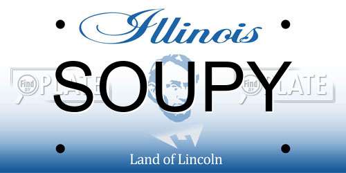 SOUPY Illinois License Plate