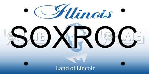 SOXROC Illinois License Plate