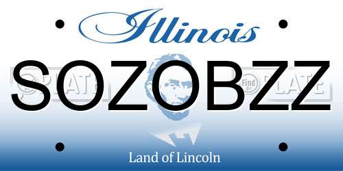 SOZOBZZ Illinois License Plate