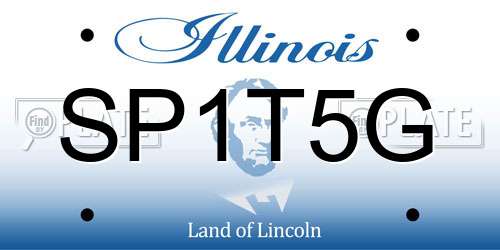 SP1T5G Illinois License Plate