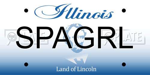 SPAGRL Illinois License Plate