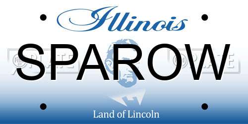 SPAROW Illinois License Plate