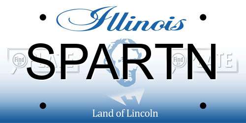 SPARTN Illinois License Plate