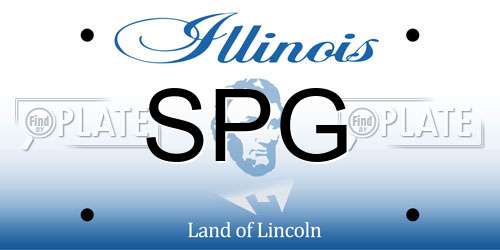SPG Illinois License Plate