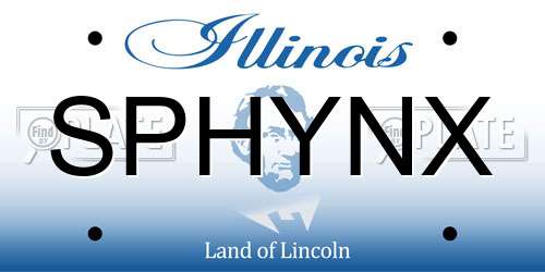 SPHYNX Illinois License Plate