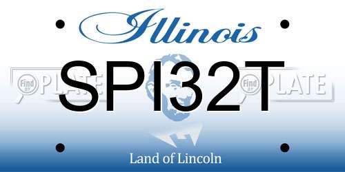 SPI32T Illinois License Plate