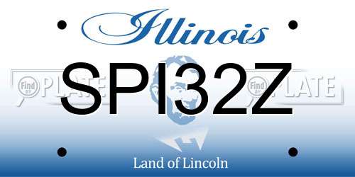 SPI32Z Illinois License Plate