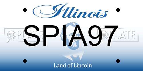 SPIA97 Illinois License Plate