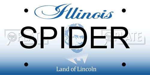 SPIDER Illinois License Plate