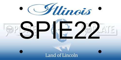 SPIE22 Illinois License Plate