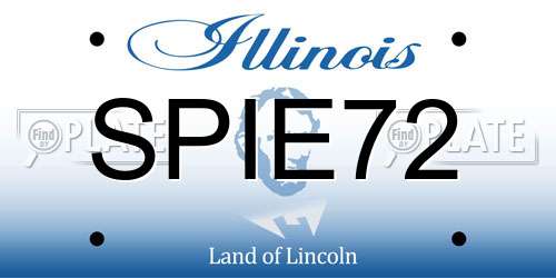 SPIE72 Illinois License Plate