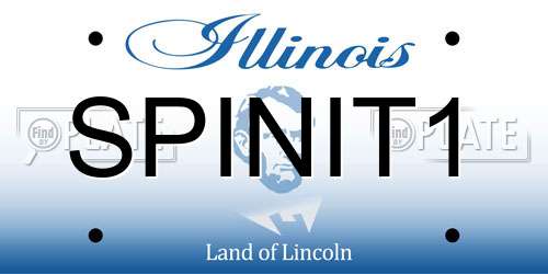SPINIT1 Illinois License Plate