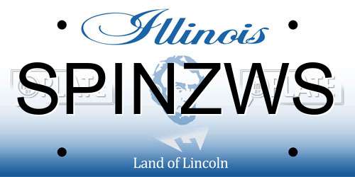 SPINZWS Illinois License Plate