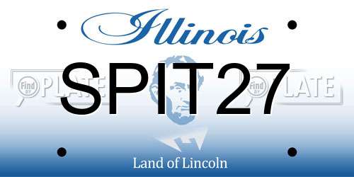 SPIT27 Illinois License Plate