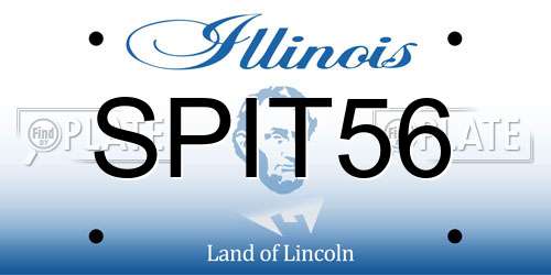 SPIT56 Illinois License Plate