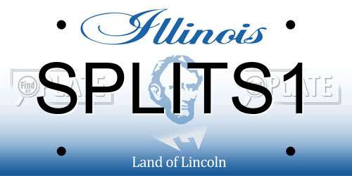 SPLITS1 Illinois License Plate