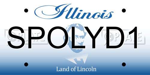 SPOLYD1 Illinois License Plate